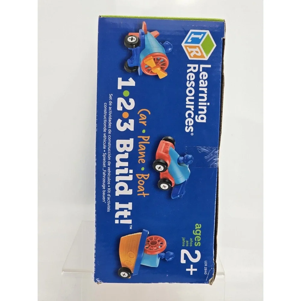 NEW SEALED Learning Resources STEM  1,2,3, Build It Car, Plane, Boat Kit Ages 2+